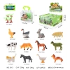 Simulation mini polar animal models for children to recognize penguins, polar bears, seagulls, reindeer and snow wolves Item Picture